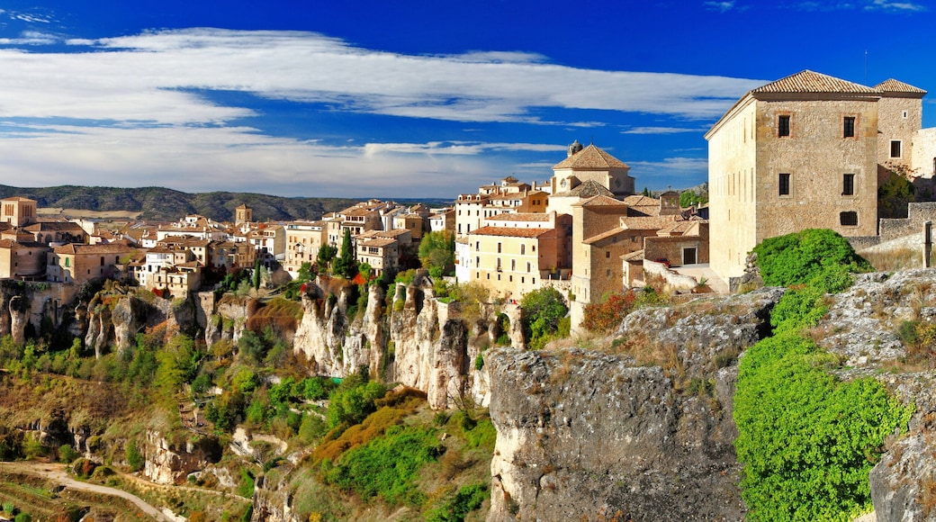 Medeival town on rocks Cuenca, Spain. panorama