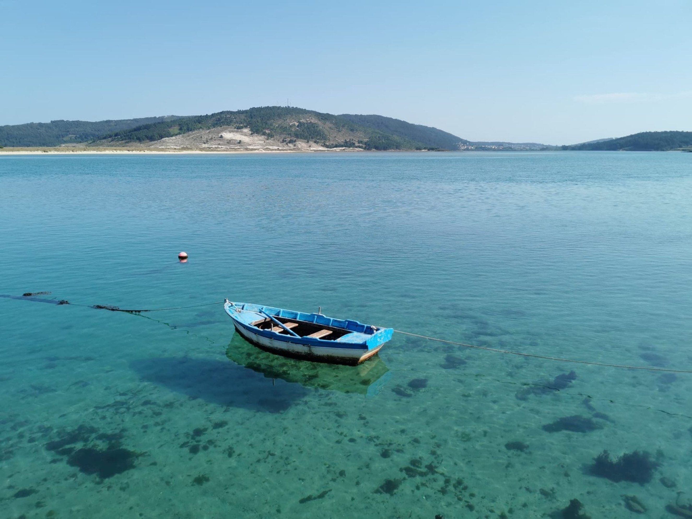 Estuario del río Anllóns en Cabana de Bergantiños, Galicia