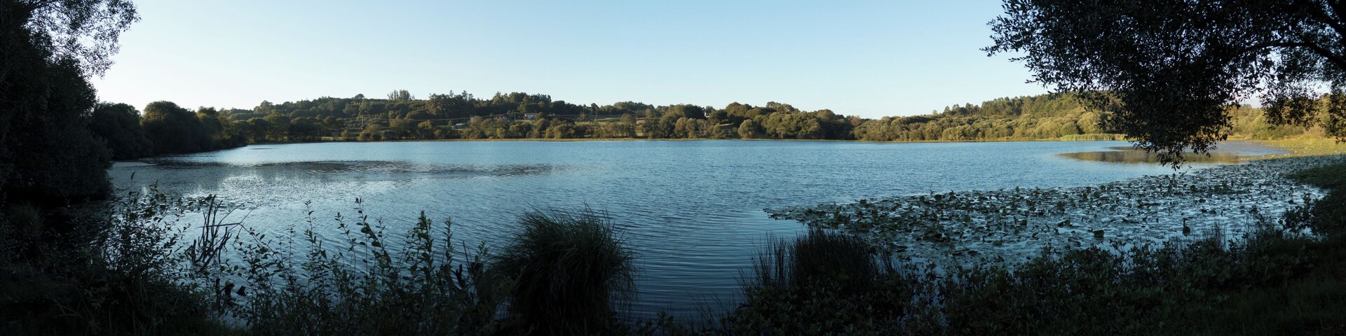 Panoramic View Lagoa de Sobrado dos Monxes, A Coruña, Galicia, Spain, October 2016.