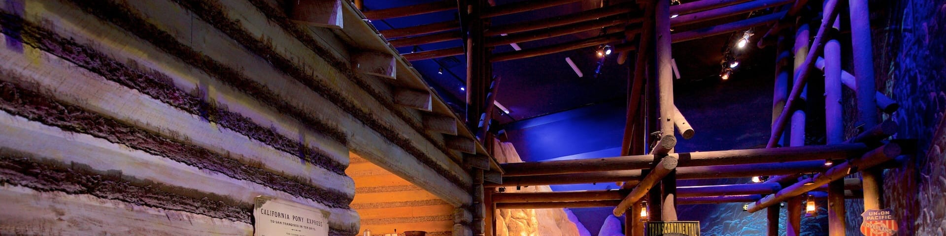 Great Platte River Road Archway showing interior views