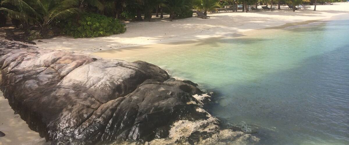 The distinct rock formations of Seychelles.