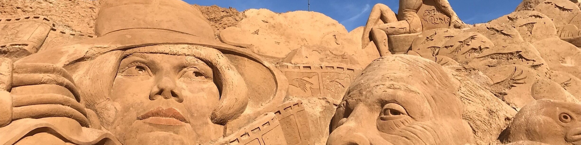 Film sand sculpture