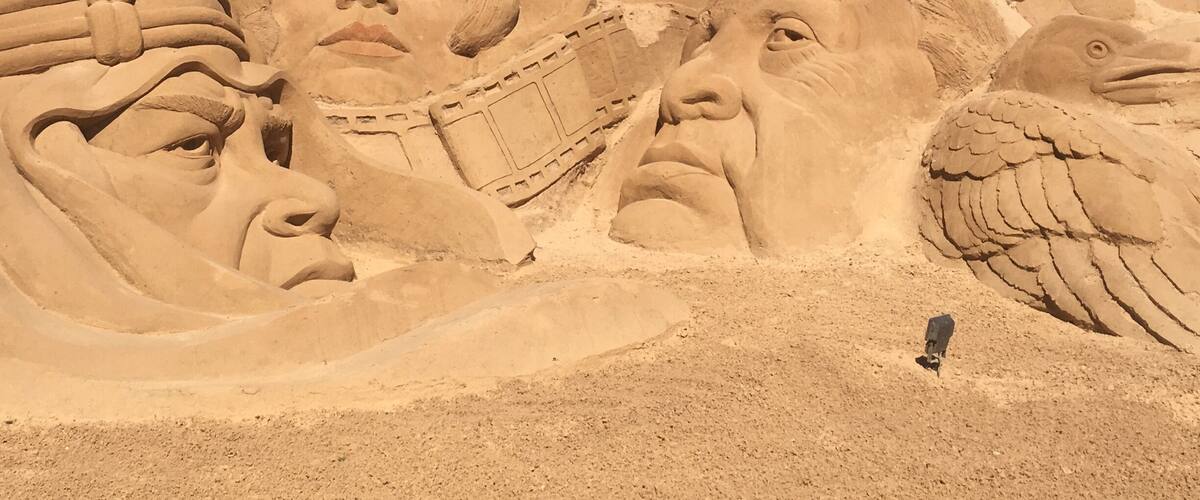 Impressive sand sculptures