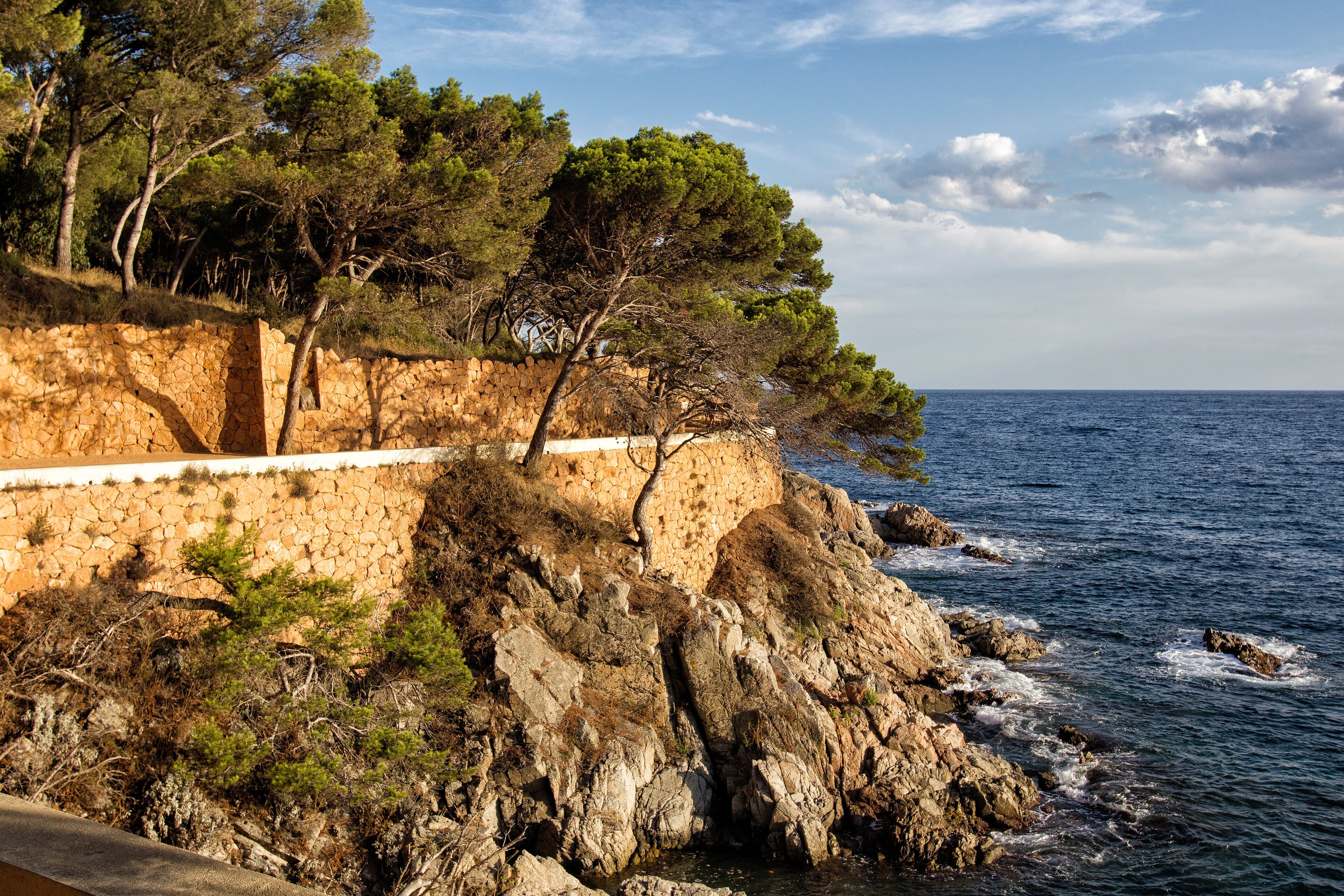 Paysage de la Costa Brava pres de Barcelone