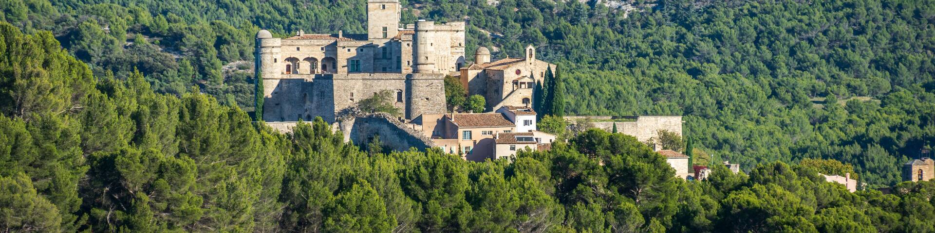 the beautiful medieval town of Le Barroux, vaucluse ,Provence, France