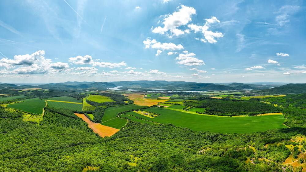 Panorma Photo from Hungary, Danube bend, Pilismarot