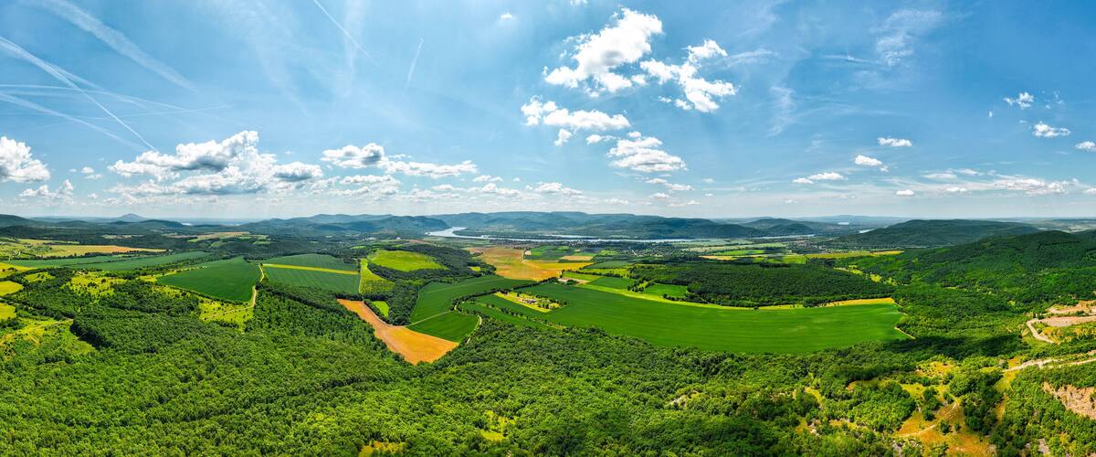 Panorma Photo from Hungary, Danube bend, Pilismarot