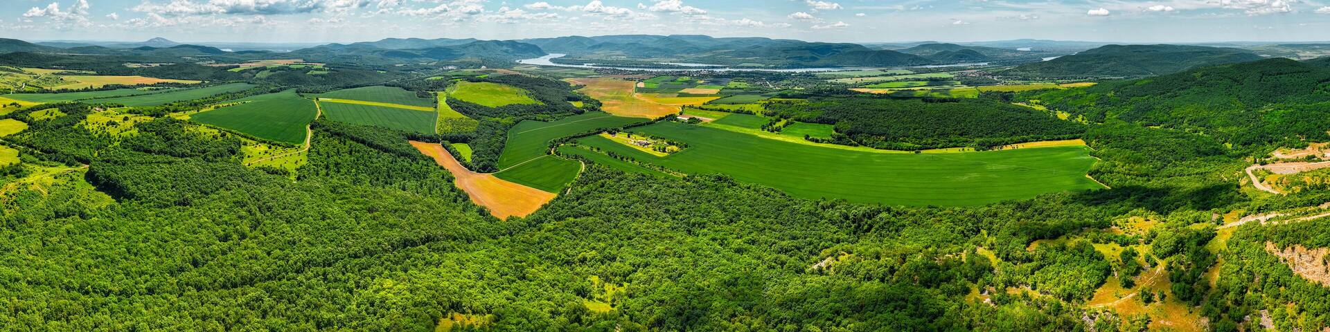 Panorma Photo from Hungary, Danube bend, Pilismarot