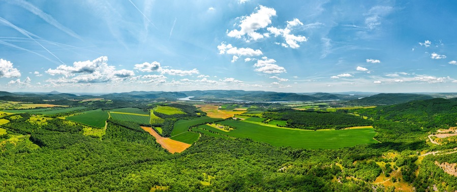 Panorma Photo from Hungary, Danube bend, Pilismarot