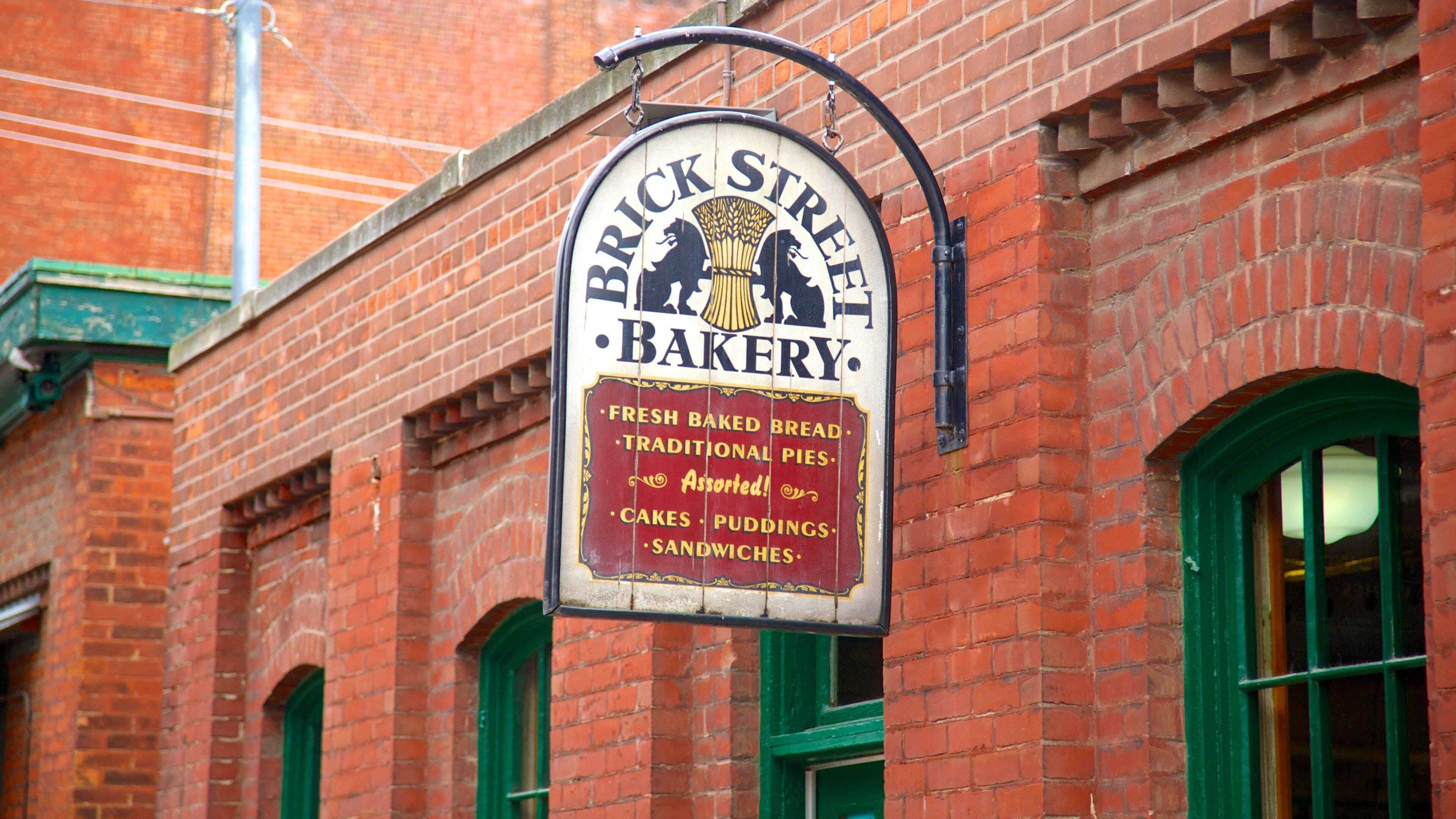 The Distillery Historic District showing signage