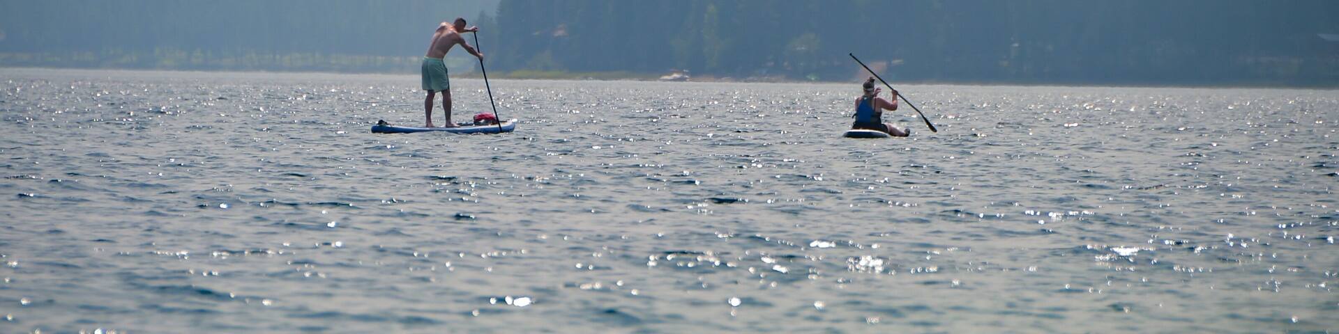 Beautiful views of Little Bitterroot Lake, Lions Youth Camp in Marion, Montana, United States