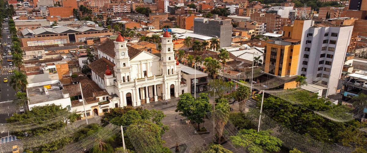 Envigado, Antioquia - Colombia. February 8, 2026. Santa Gertrudis Parish, a Catholic church.