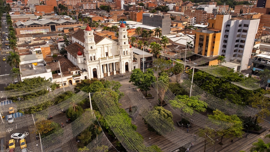 Envigado, Antioquia - Colombia. February 8, 2026. Santa Gertrudis Parish, a Catholic church.