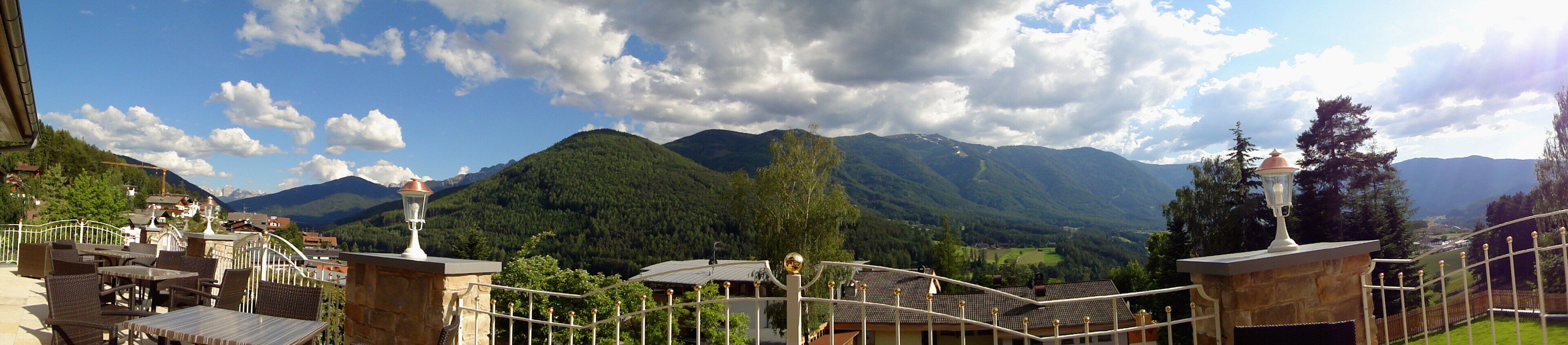 Panorama von Terrasse der Pension Waldhof