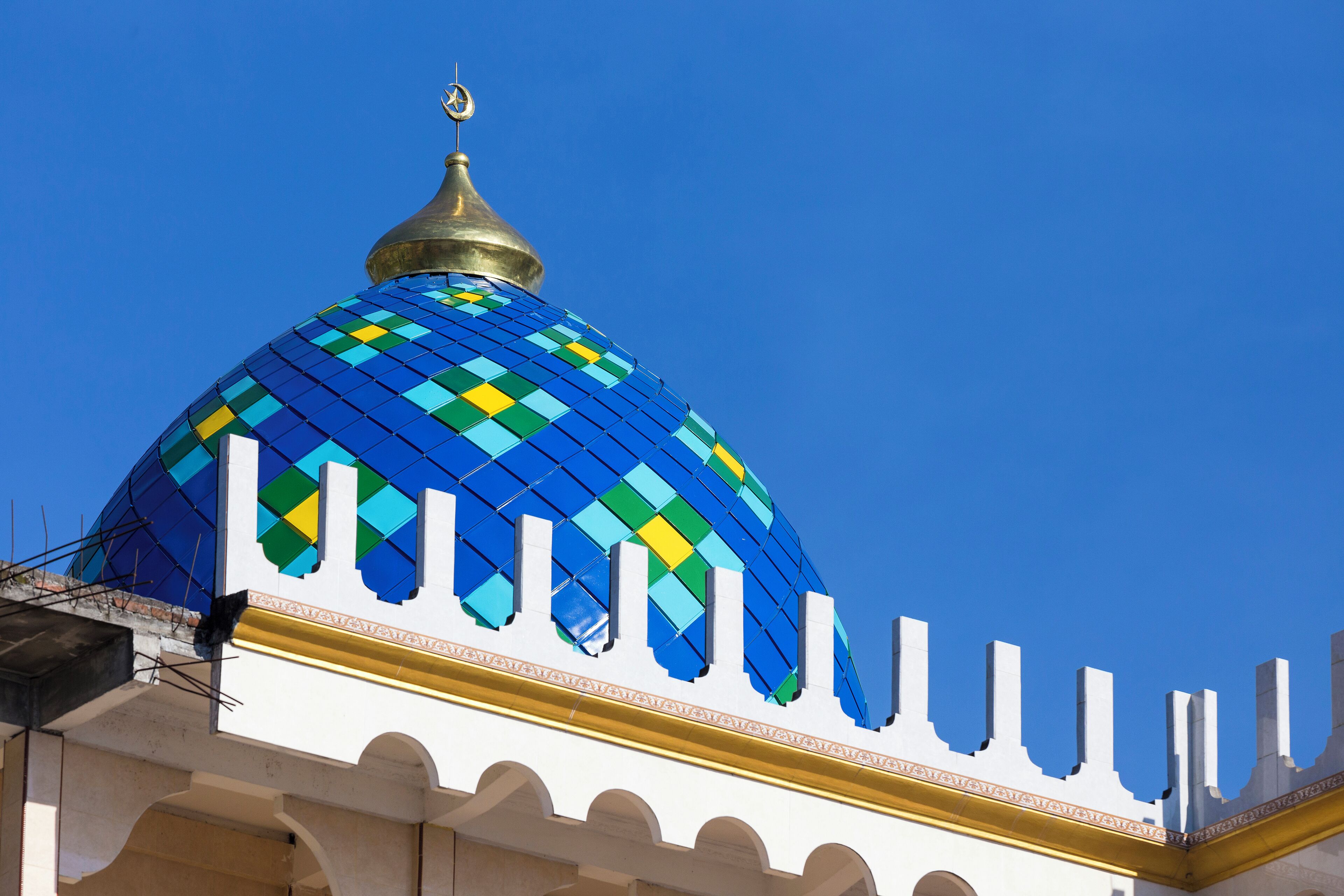 A view of mosque in Kintamani, Bali, Indonesia.