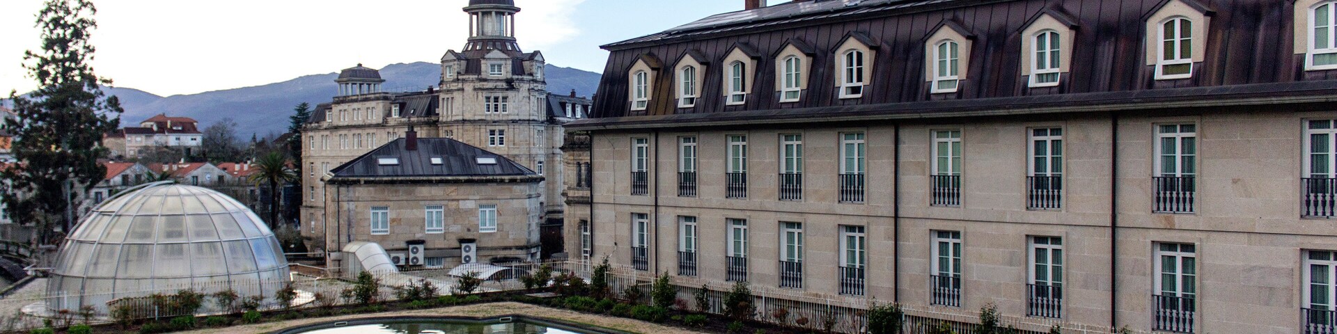 Vista de Mondariz-Balneario en la provincia de Pontevedra. Galicia, España.