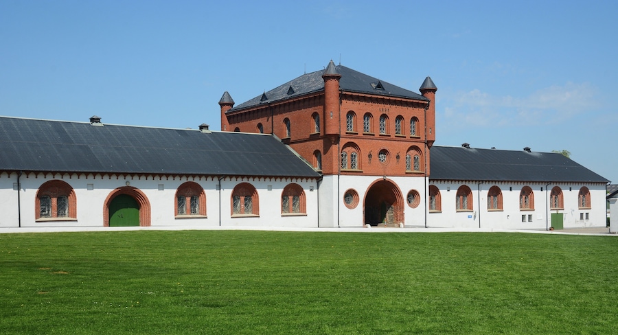 Stable in Bollerup manor, Tomelilla commune, Scania, Sweden, Europe