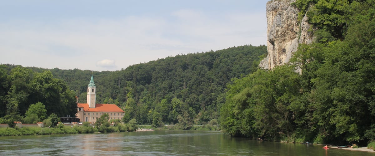 Donaudurchbruch mit Kloster Weltenburg
