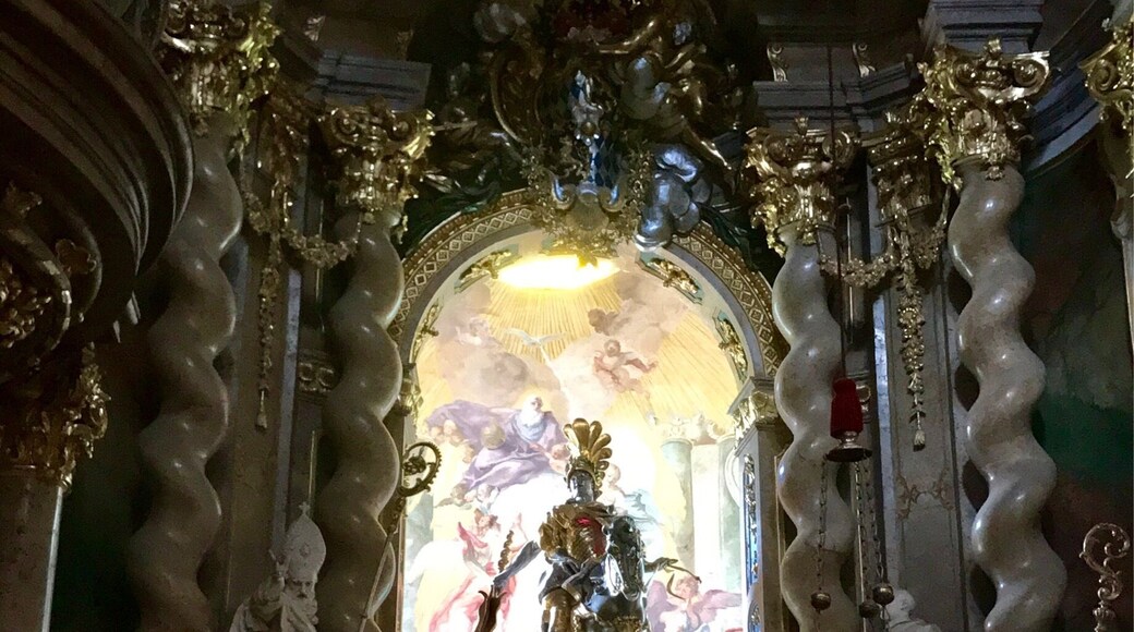 Not much from the outside, but step inside to see a spectacular "back-lit" altar showing St George slaying the dragon.