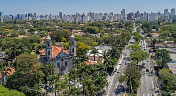 Drone View from Sao Paulo City - Jardins - Brazil