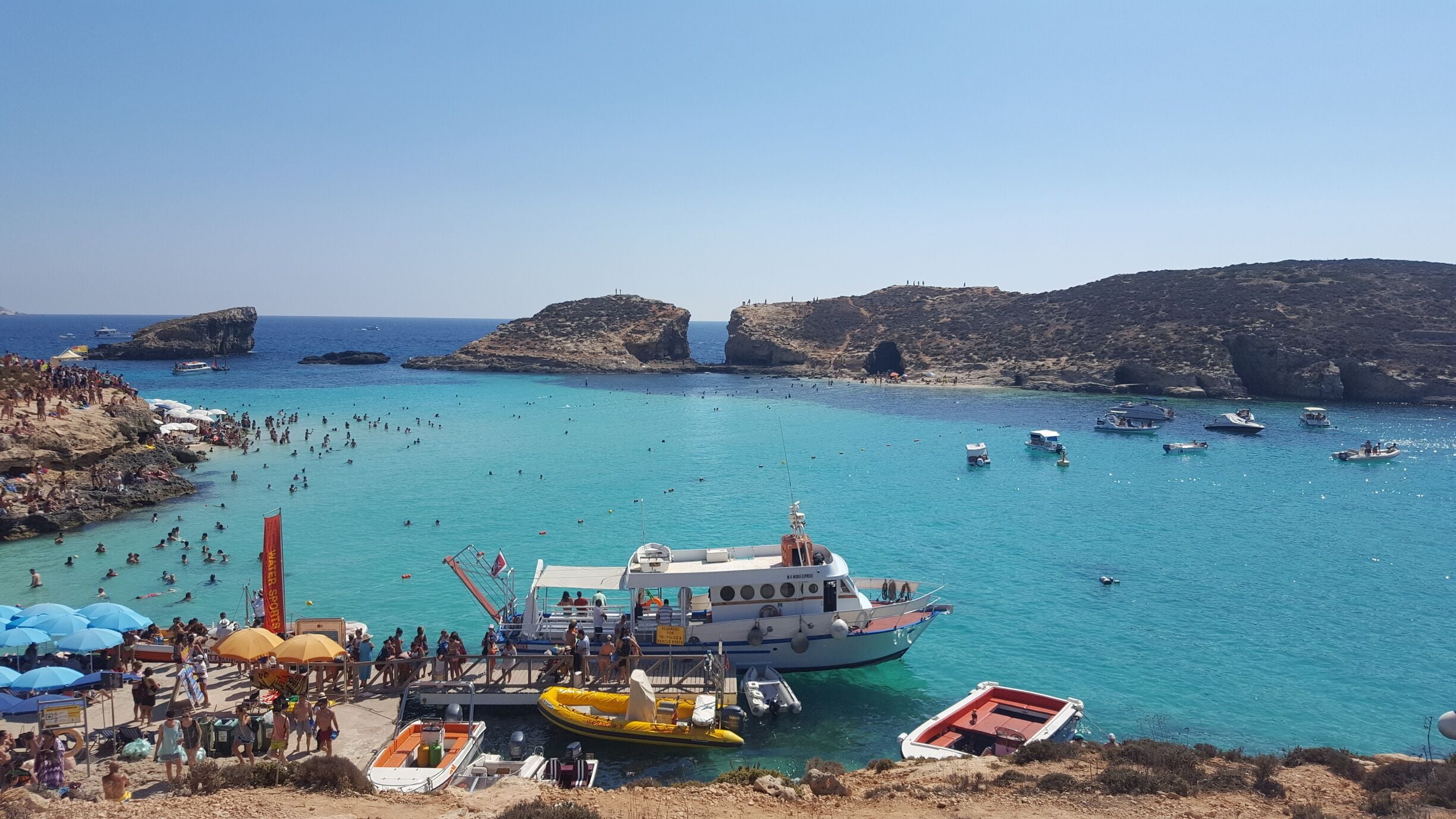 Spectacular views over Comino in Malta