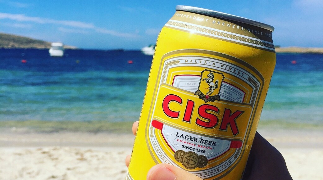 Don't ever settle in the Blue Lagoon once you landed from the boat! Hike 10 min to Santa Maria Bay to enjoy a can of Cisk and the 'private' beach that no one is blocking your view! #LifeAtExpedia