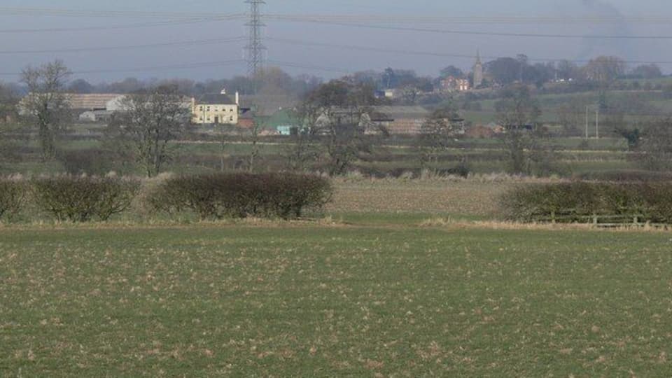 View north towards Peckleton in Leicestershire