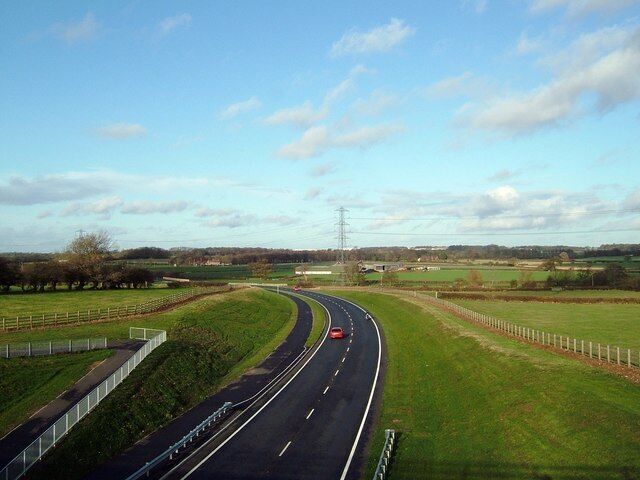 A47 Earl Shilton Bypass New bypass around the town of Earl Shilton named Clickers Way. Photo taken from Thurlaston Lane. Shared use path for pedestrians and cyclists runs the length of the bypass seen here on the left with access from Thurlaston Lane.