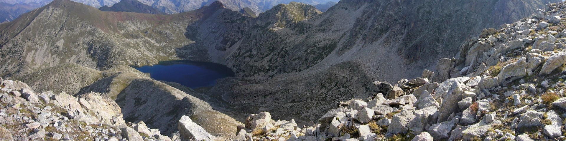 Coma del Pessó vista des de lo Pessó Petit; la Vall de Boí, Alta Ribagorça, Catalunya