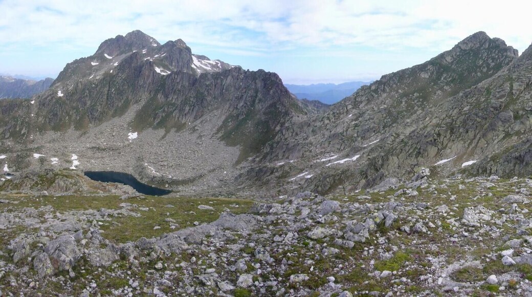 Capçalera de Caldes vista des del Port de Caldes; la Vall de Boí, Alta Ribagorça, Catalunya