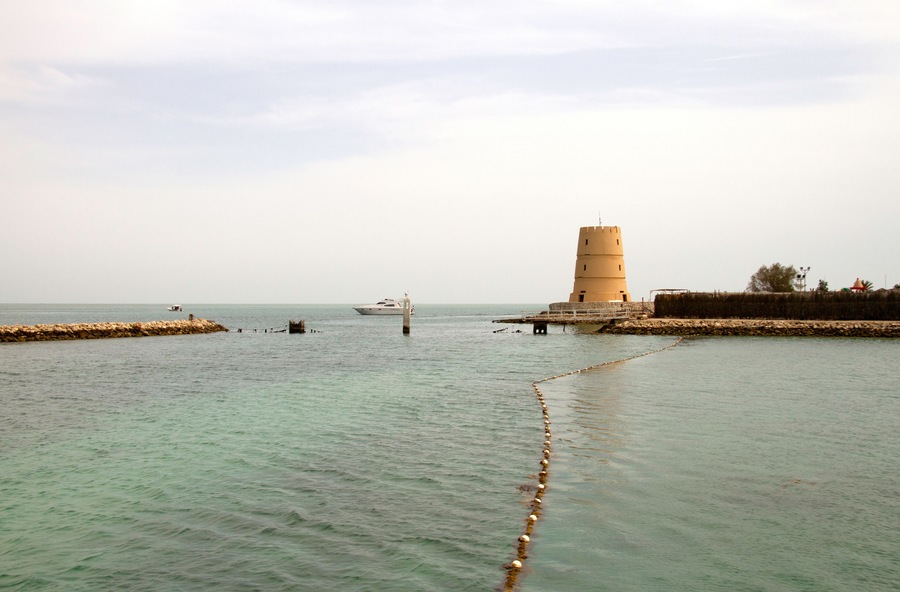 A watch tower at Aldar island, Bahrain