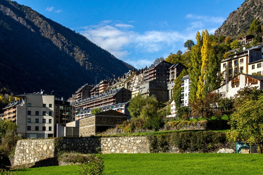 Houses on the slopes of the Pyrenees mountains, Escaldes, Andorra., Shutterstock ID 782146243, SF SSA Case with Manager Approval: Case 07151371, Job: Prepay credit, Client/Licensee: , Other: