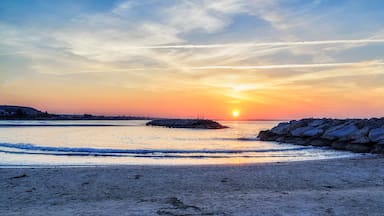 Beautiful sunrise on Larnaca, Cyprus