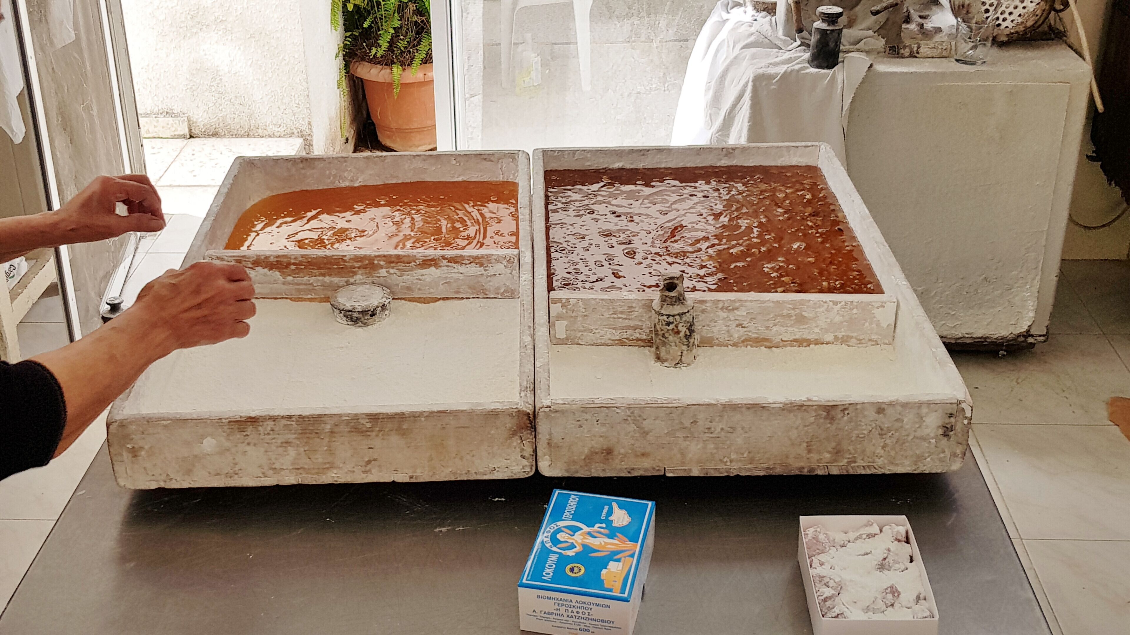 Turkish Delights made by hand.