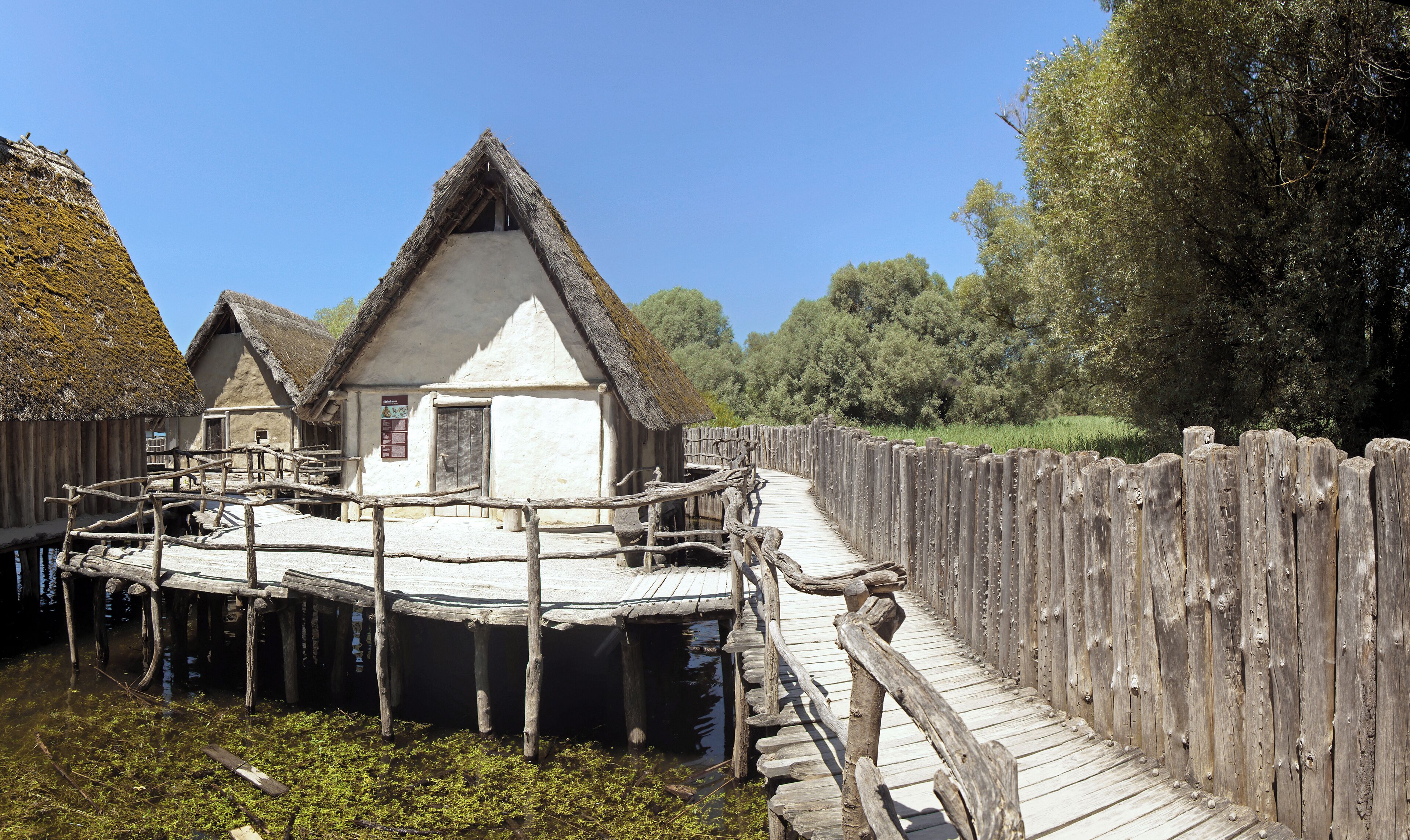 Part of the Stone Age Village Sipplingen, Pfahlbaumuseum Unteruhldingen, Uhldingen-Mühlhofen, Lake Constance, Germany