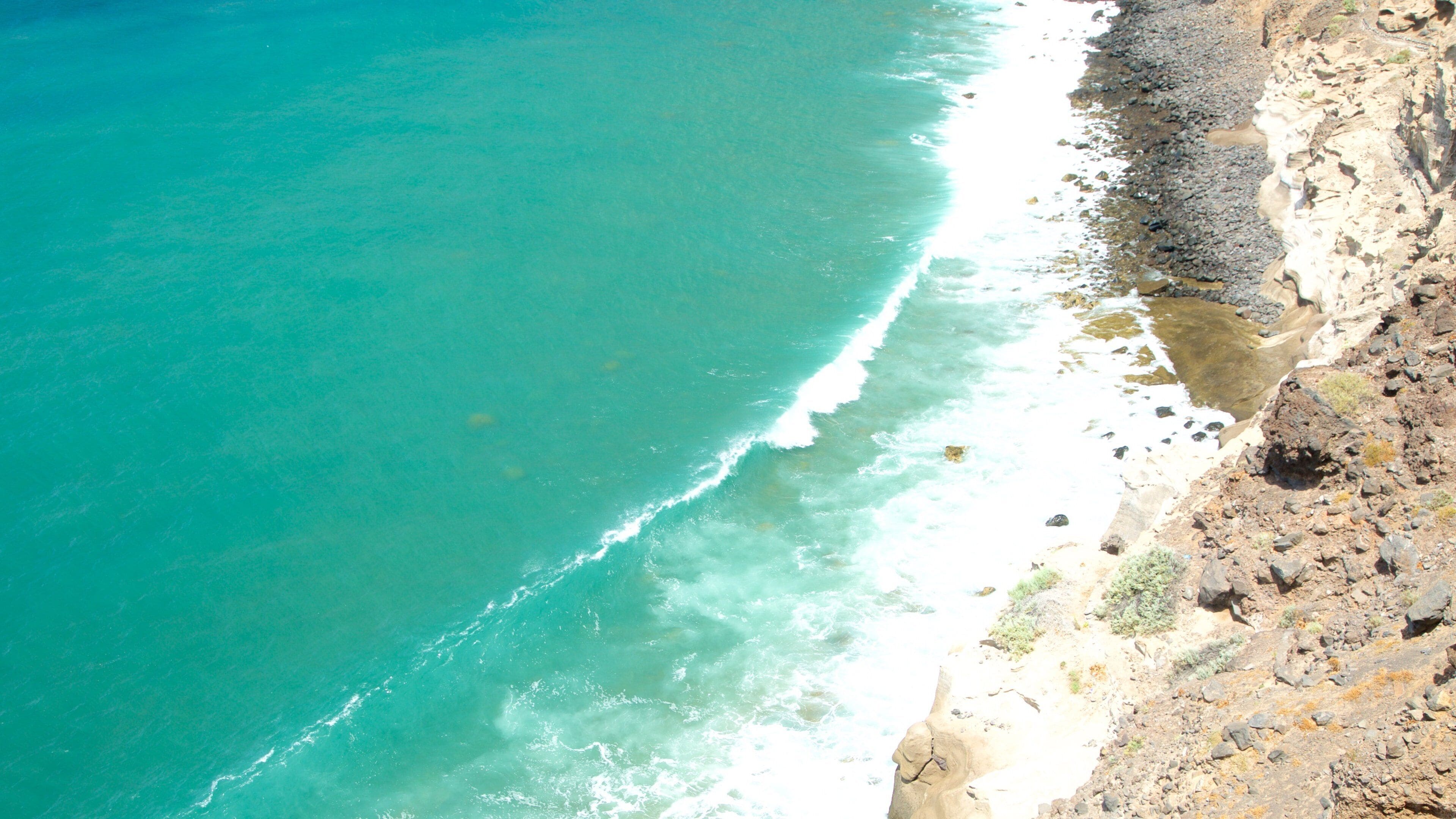 Los Gigantes mostrando costa rocosa