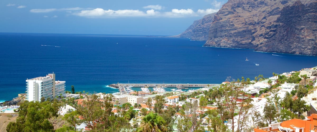 Los Gigantes featuring general coastal views, rugged coastline and a coastal town