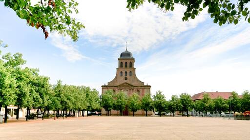 church in Neuf-Brisach city, France