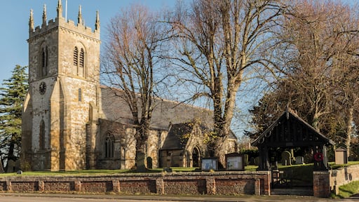 The church dates from the 12th C. onwards and has a western tower, 4 bay aisled nave, 3 bay chancel and south porch. The tower dates from the 13th C. and has 15th C. crocketted pinnacles. The chancel is probably the oldest part, dating from the early 13th C. The church has a 12th C. Tournai Marble font similar to Lincoln Cathedral. The church was restored by J. Fowler in 1884