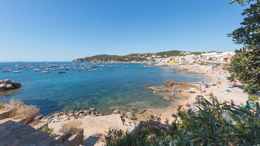Calella de Palafrugell in Spain. There's a great walk around the rocky path above the bays.