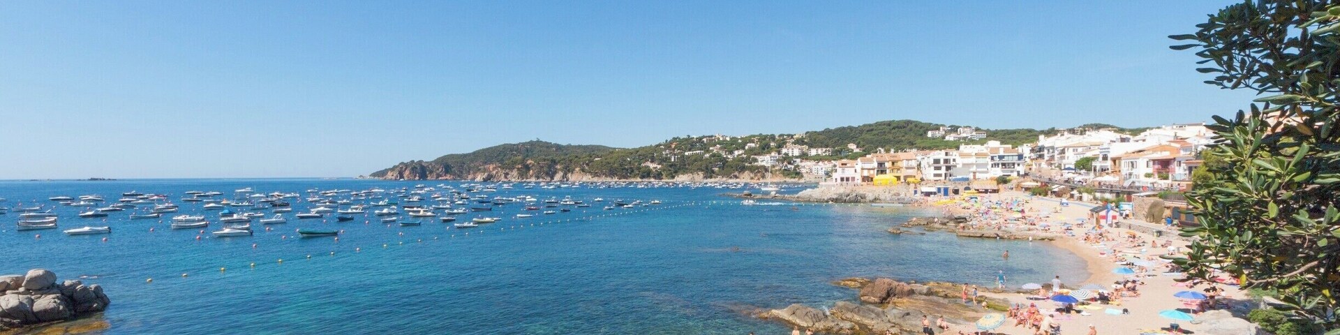 Calella de Palafrugell in Spain. There's a great walk around the rocky path above the bays.