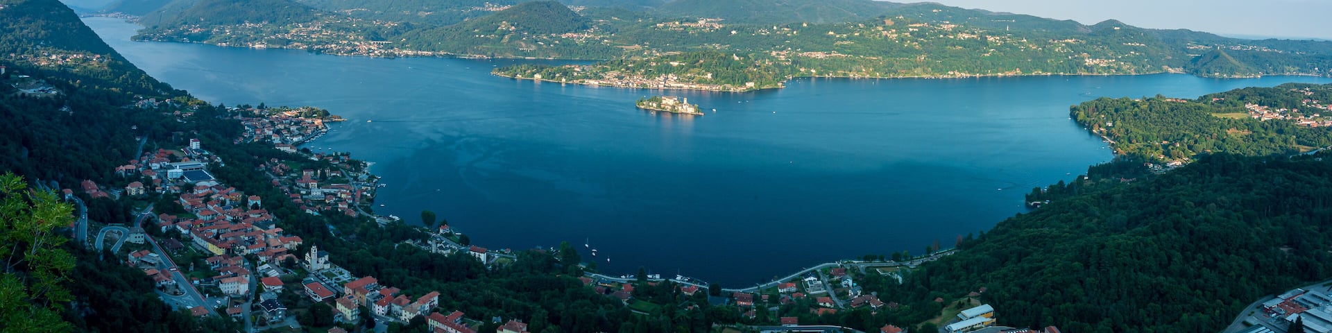 The shore of Orta Lake