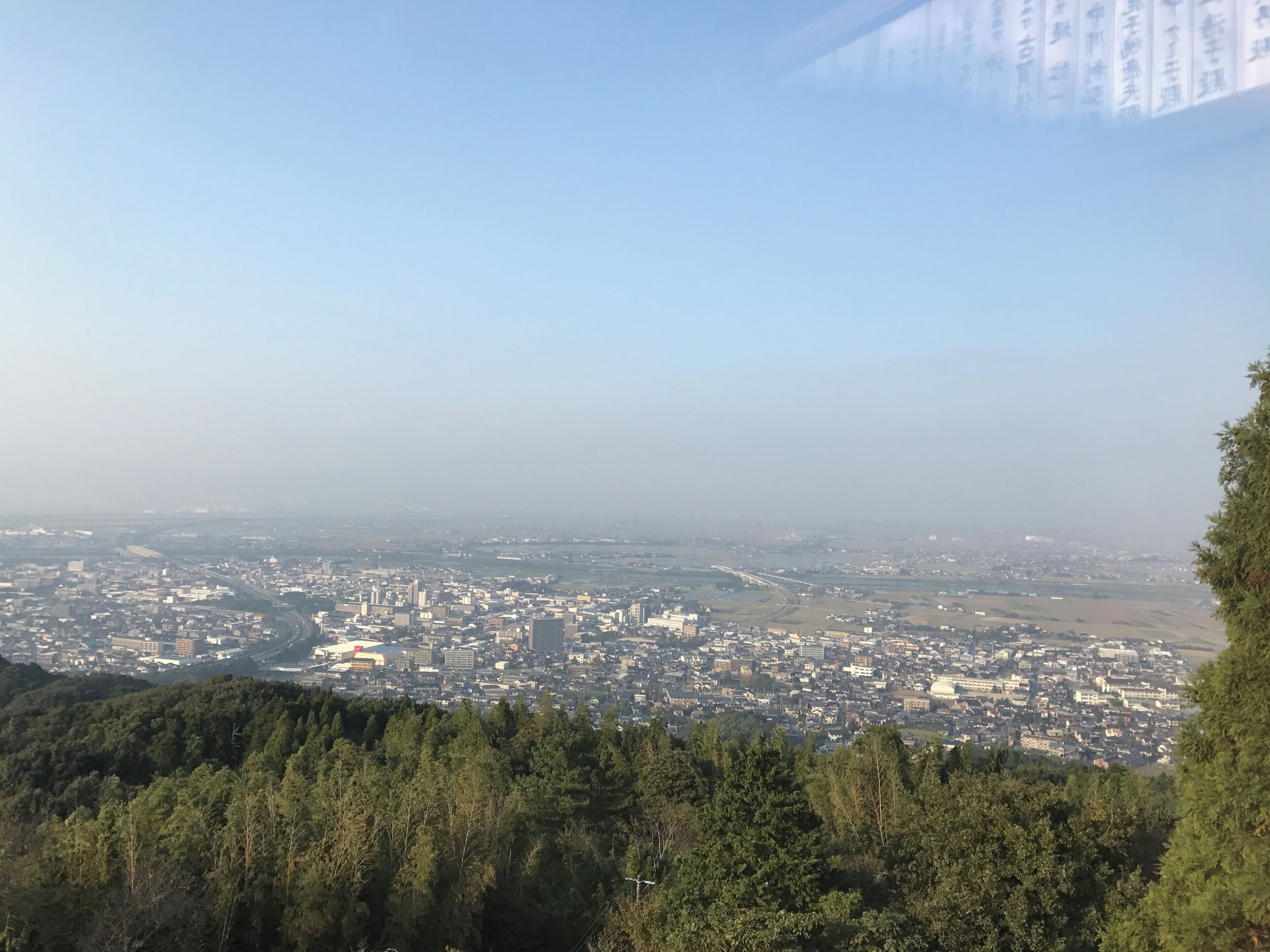 高良大社境内の高良会館より望む景色