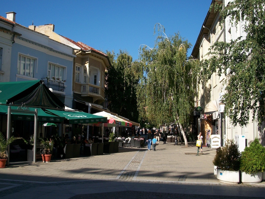 A university town in the south west of Bulgaria, about 2 hours form Sofia.  It was like going back to the 50's & 60's looking at some of the architecture.