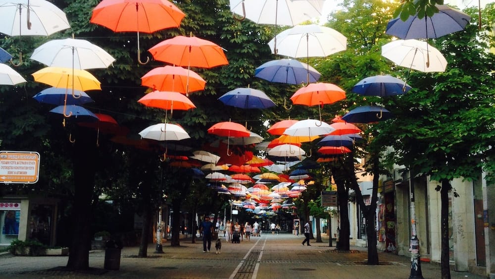 This Street is so cosy. During Spring and Summer they put up these umbrellas and there al in different colors wich makes it so pretty. It's not a must see City, but definitly worth it.