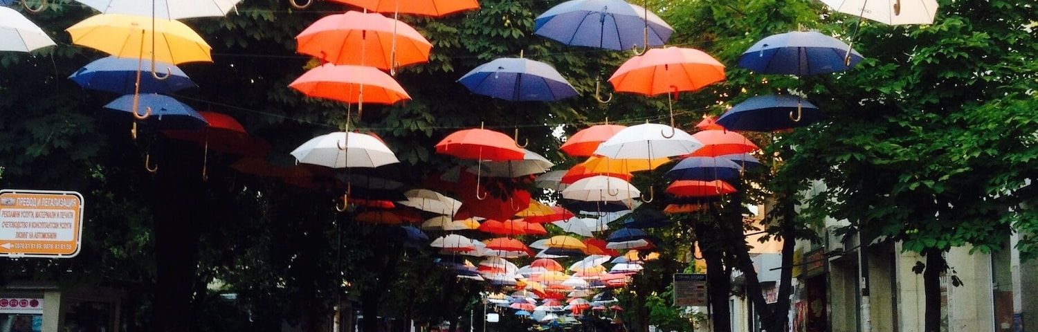 This Street is so cosy. During Spring and Summer they put up these umbrellas and there al in different colors wich makes it so pretty. It's not a must see City, but definitly worth it.