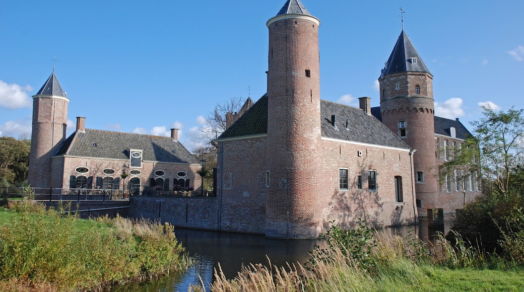 Old monumental castle Westhove in Oostkapelle in the Netherlands, nowadays a hostel for travellers