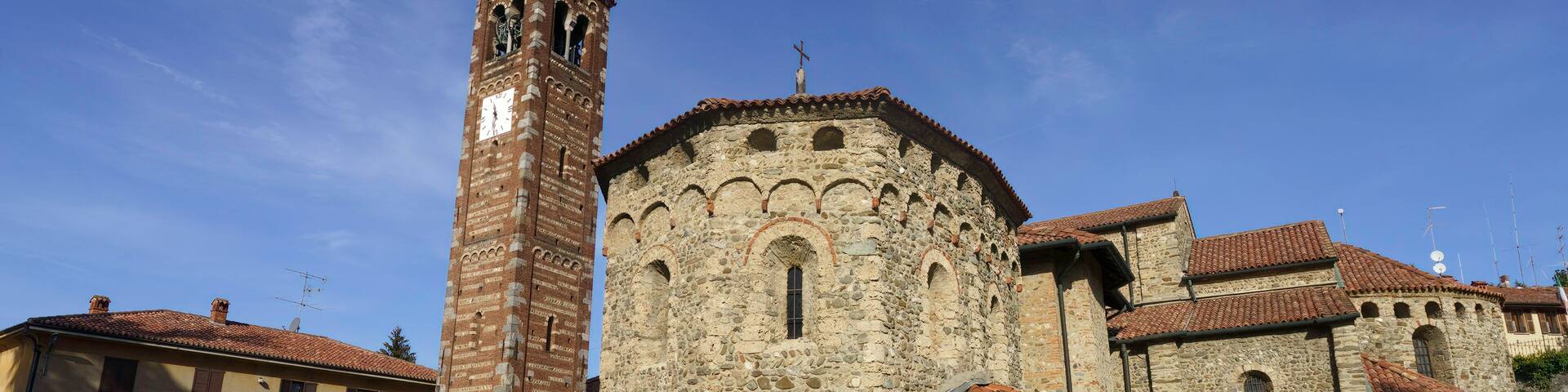 Agliate, Brianza: medieval church of SS. Pietro e Paolo