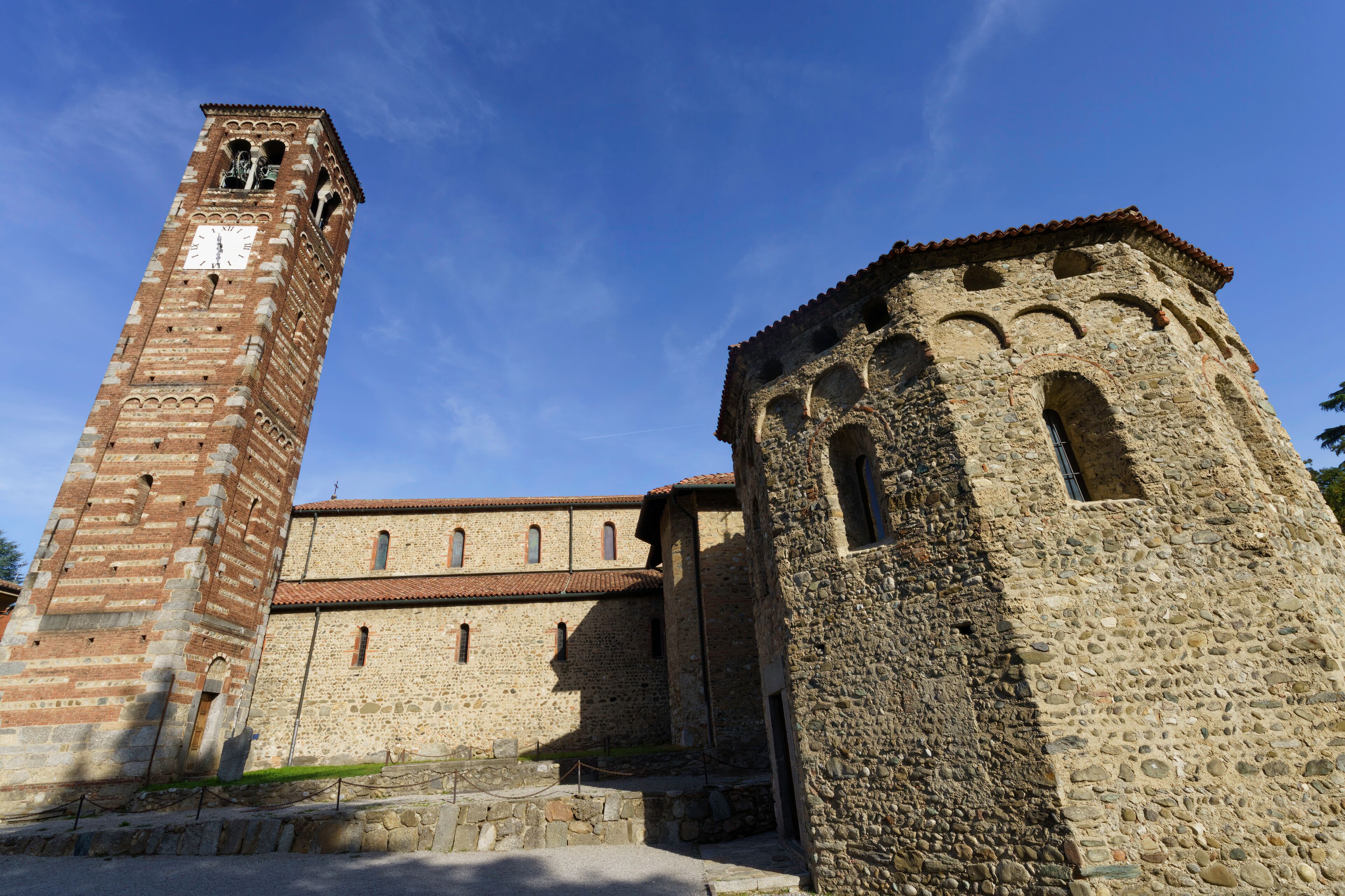 Agliate, Brianza: medieval church of SS. Pietro e Paolo