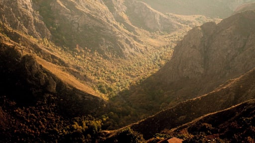 'Close to the Iranian border, Goris is a fascinating terraced town, covered in the dusts of Central Asia. Excellent hub for exploring Tatev Monastery or riding the longest cable car route in the world.'
P.S. This orangeish light falling onto barren rocks sums up Armenian beauty in my mind.